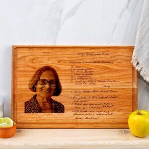 Custom Recipe Cutting Board with Photo